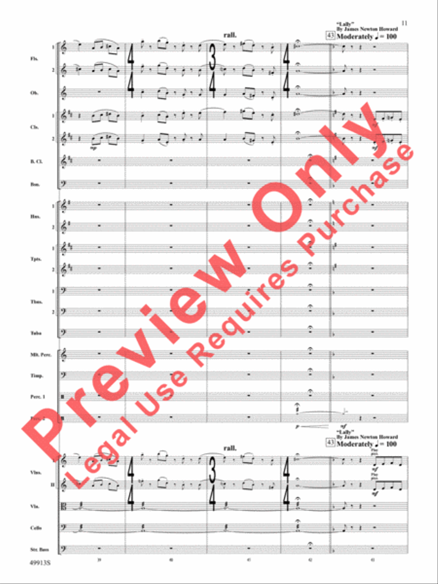 Fantastic Beasts -- The Secrets of Dumbledore Full Orchestra scores gallery preview page 12