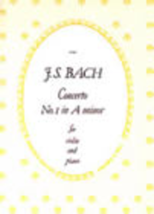 Book cover for Concerto in A minor (BWV 1041)