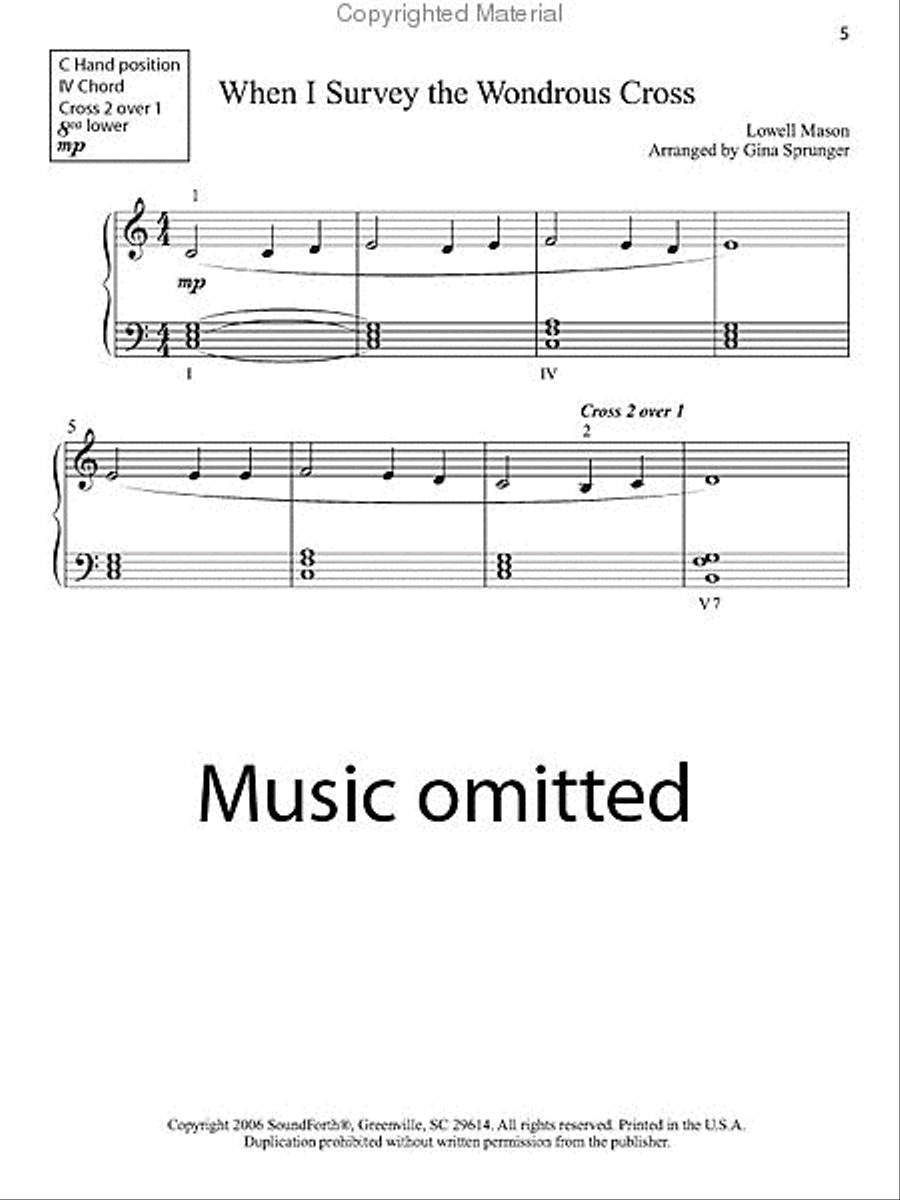 Simple Hymns for the Beginning Pianist Easy Piano scores gallery preview page 3