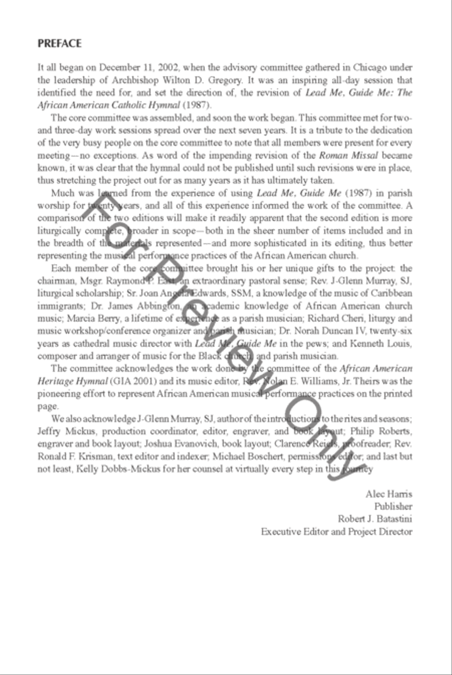 Lead Me, Guide Me, Second Edition - Pew edition Choir scores gallery preview page 6