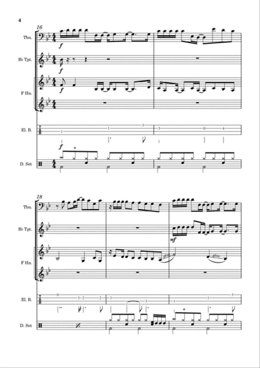 Nothing's Gonna Change My Love For You Horn scores gallery preview page 4