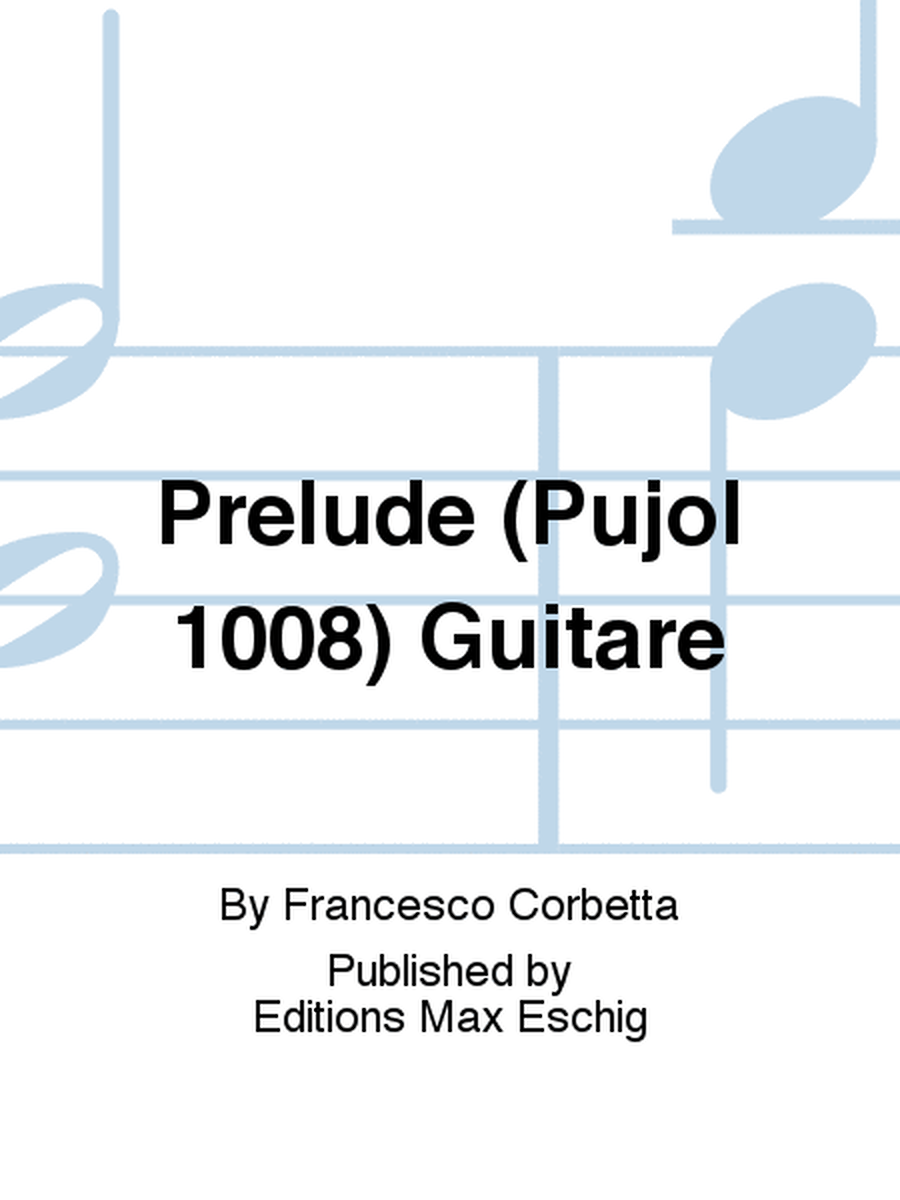 Prelude (Pujol 1008) Guitare