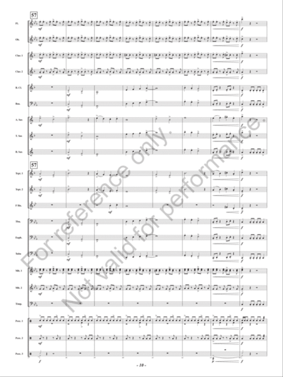 Lair Of The Gorgon Concert Band scores gallery preview page 11