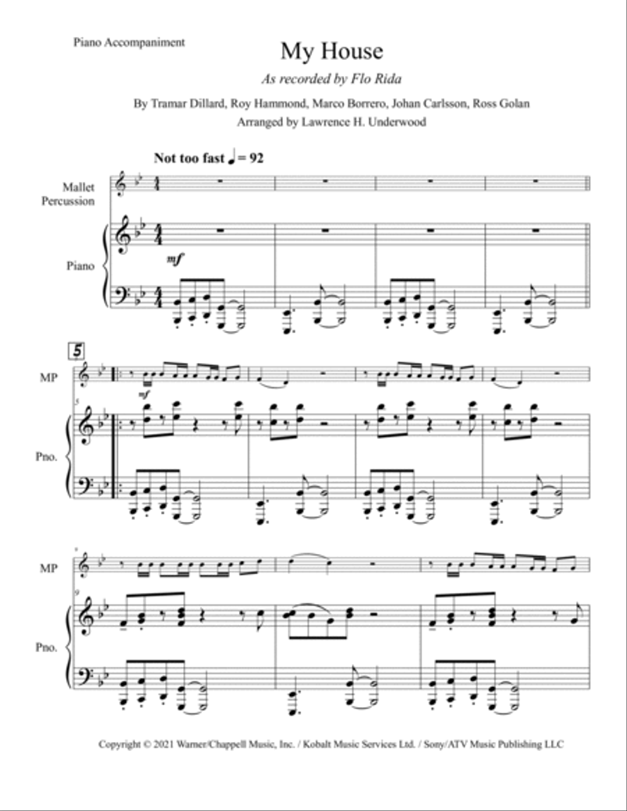 My House Piano scores gallery preview page 2