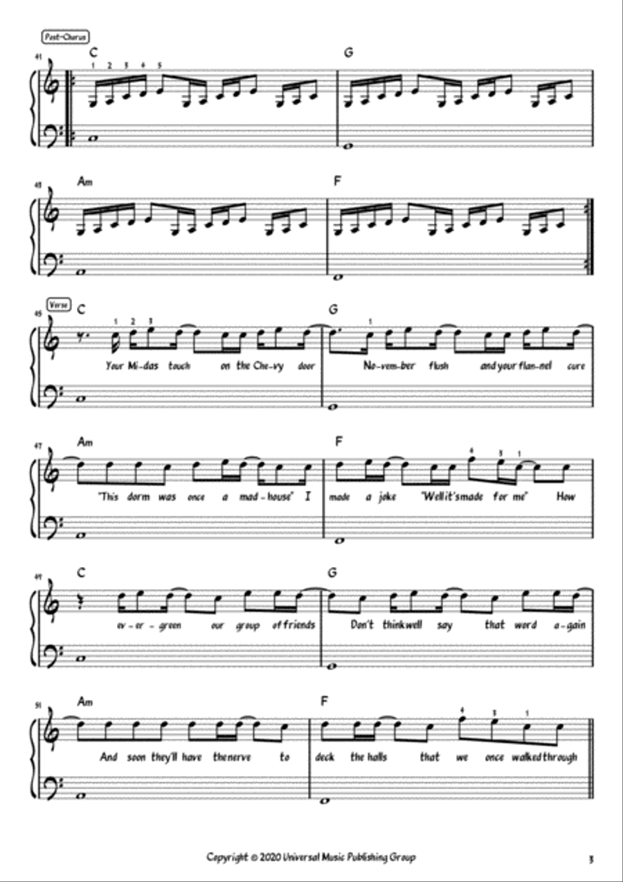 Champagne Problems Voice scores gallery preview page 3