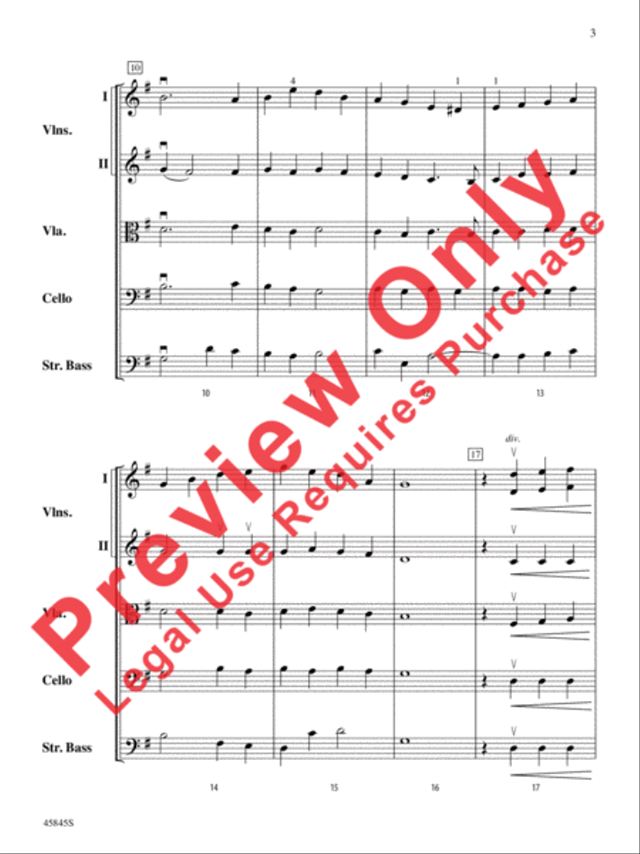 A Percy Grainger Portrait String Orchestra scores gallery preview page 3