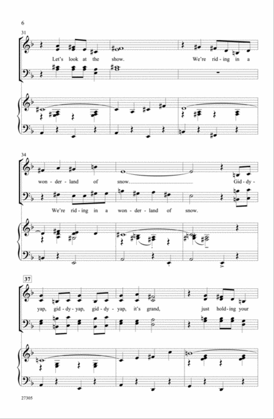 Sleigh Ride Sleigh Ride Choir scores gallery preview page 4