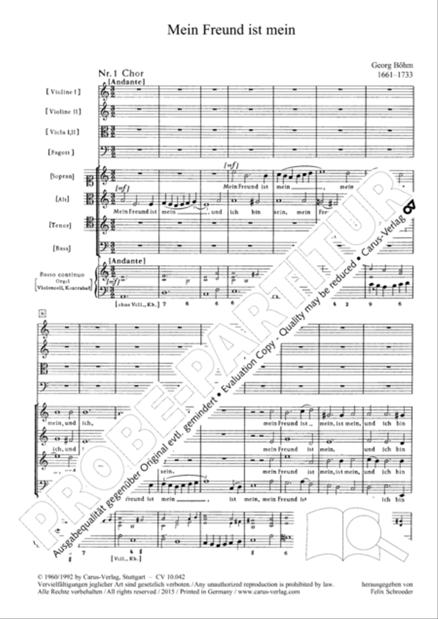 Mein Freund ist mein 4-Part scores gallery preview page 5