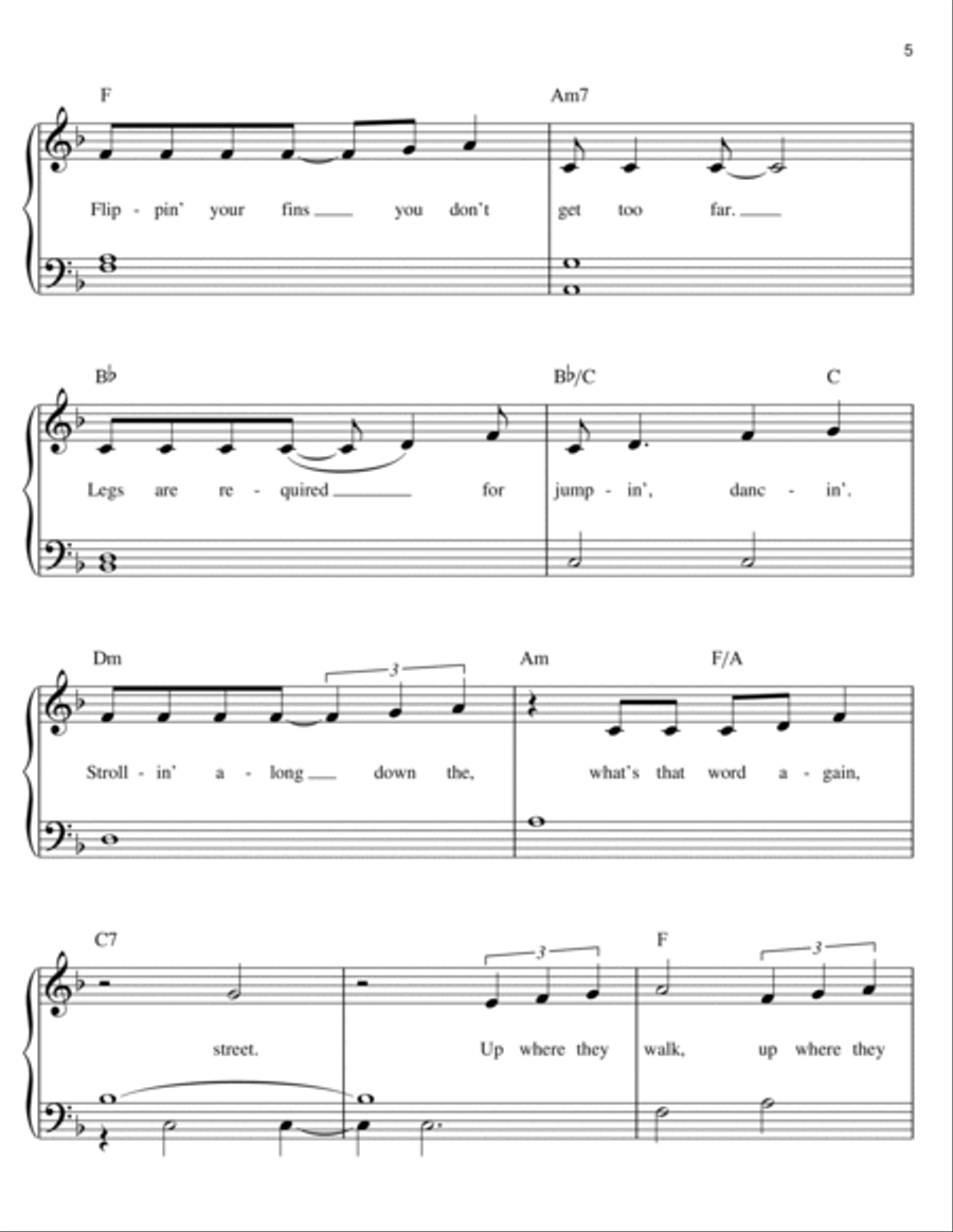 Part Of Your World (from The Little Mermaid) Easy Piano scores gallery preview page 5