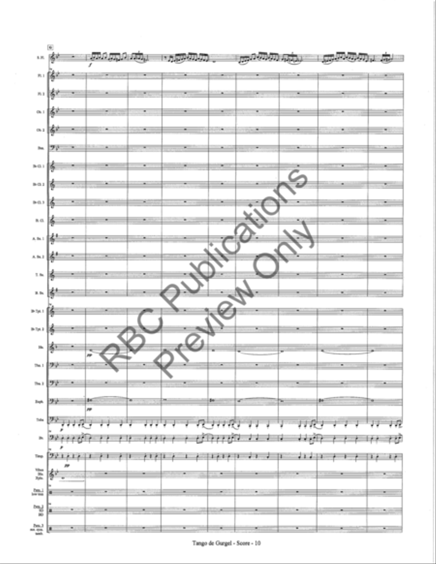 Tango De Gurgel (Score) Tango De Gurgel (Score) Concert Band scores gallery preview page 13
