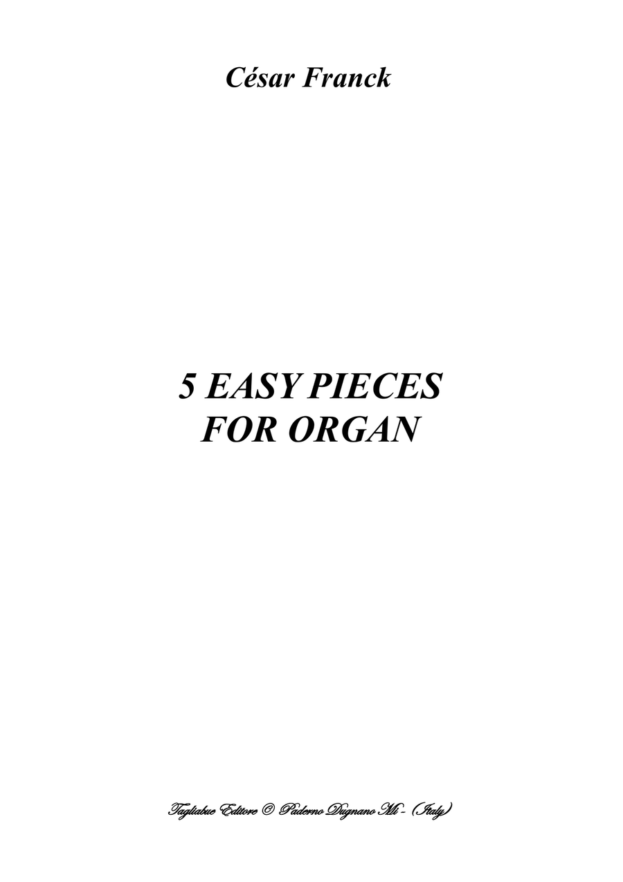 FRANCK C. - 6 EASY PIECES FOR ORGAN Organ Solo scores gallery preview page 1
