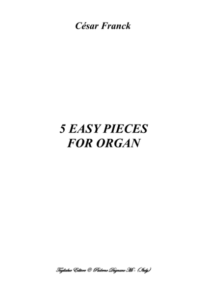 FRANCK C. - 6 EASY PIECES FOR ORGAN image number null
