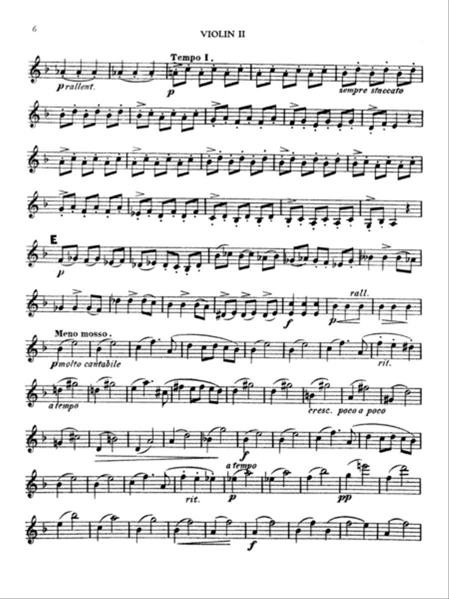 Borodin: String Quartet No. 2 in D Major String Quartet scores gallery preview page 6