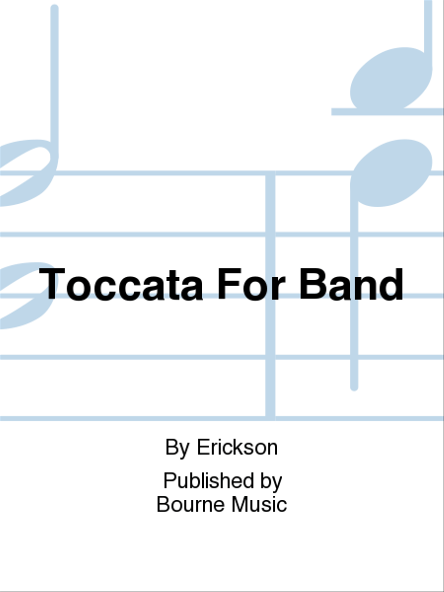 Toccata For Band Concert Band scores gallery preview page 1