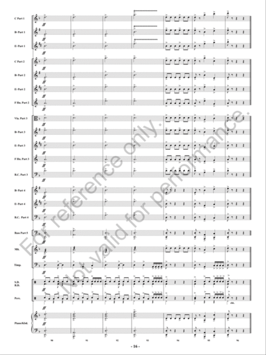 Fireflash! Concert Band - Sheet Music page 17