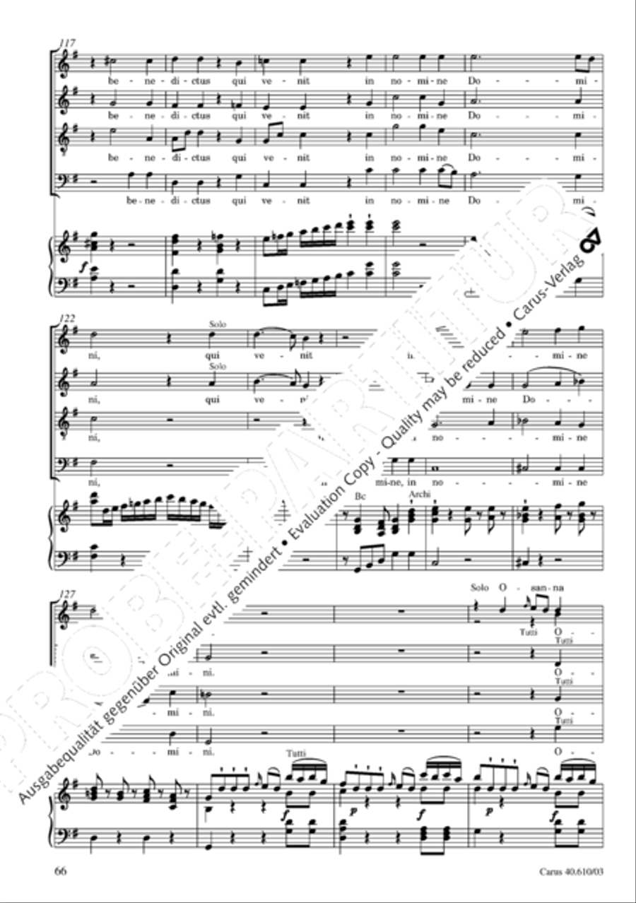 Theresienmesse in B 4-Part scores gallery preview page 67