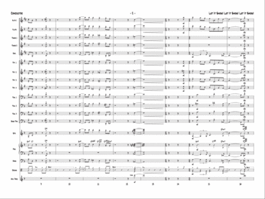 Let It Snow! Let It Snow! Let It Snow! Jazz Ensemble scores gallery preview page 3