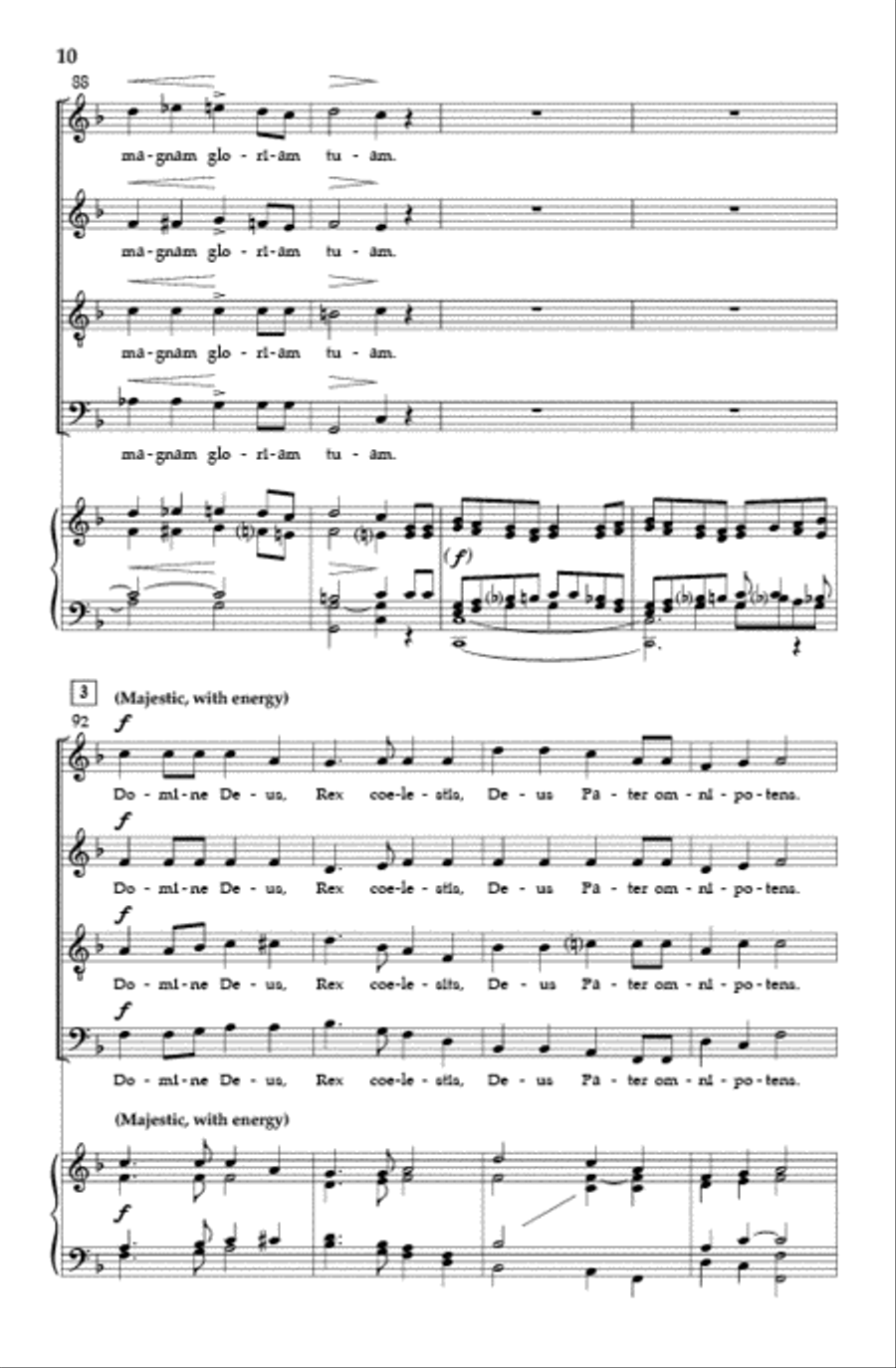 Mass in F Major 4-Part scores gallery preview page 9