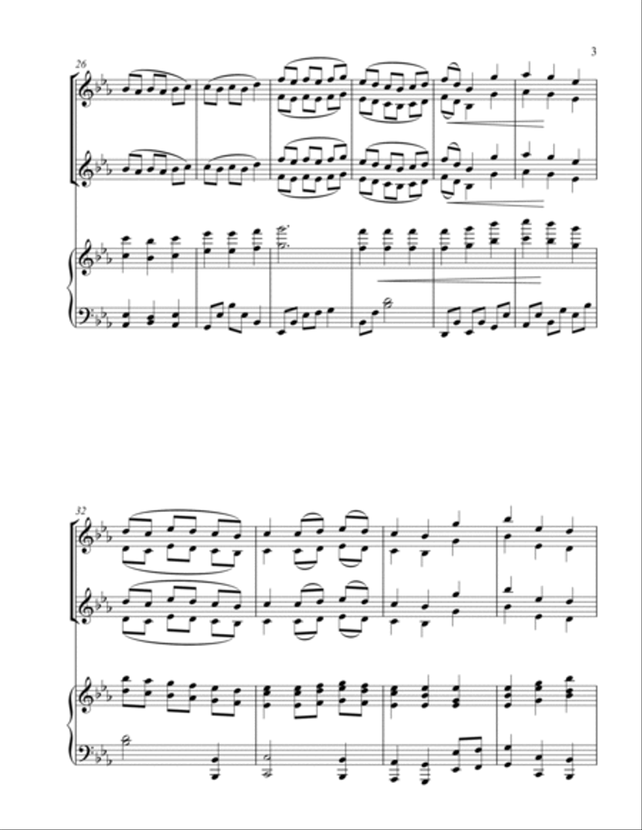 Be Thou My Vision Flute Duet scores gallery preview page 3
