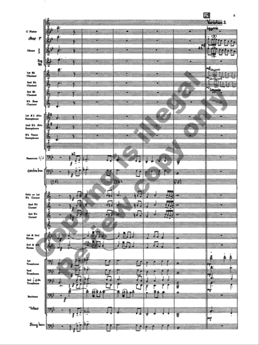Ballo del granduca Concert Band scores gallery preview page 8