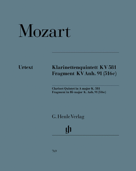 Wolfgang Amadeus Mozart: Clarinet Quintet in A Major K. 581