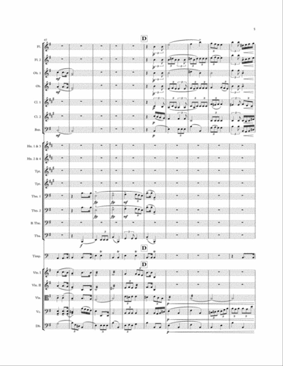 Symphony No.1, 1st movement Full Orchestra scores gallery preview page 5