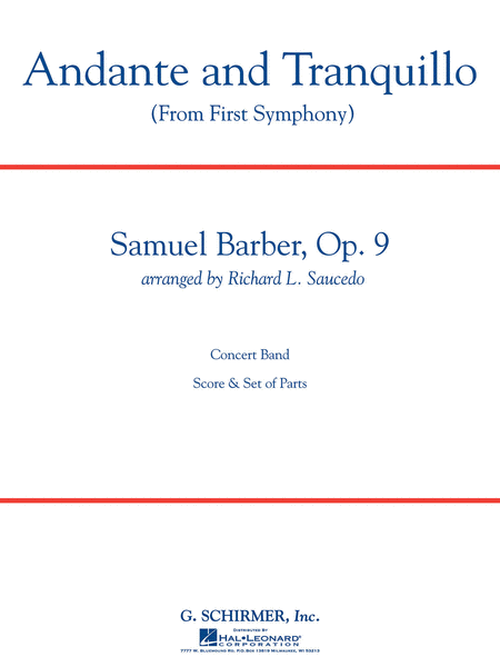 Samuel Barber : Andante and Tranquillo (from First Symphony)