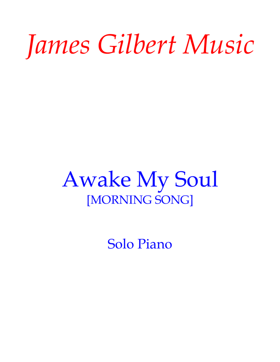 Awake, My Soul Piano Solo scores gallery preview page 1