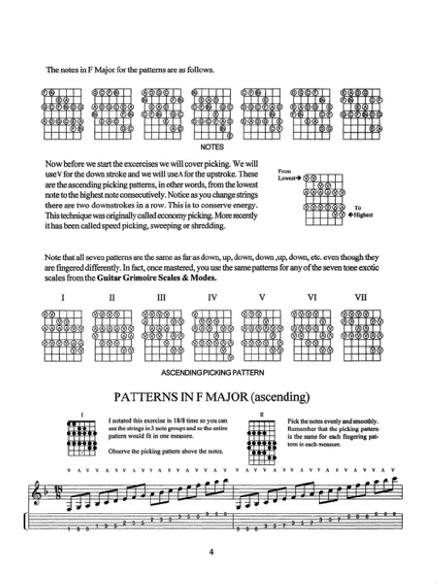 The Guitar Grimoire: The Exercise Book Guitar Tablature scores gallery preview page 6
