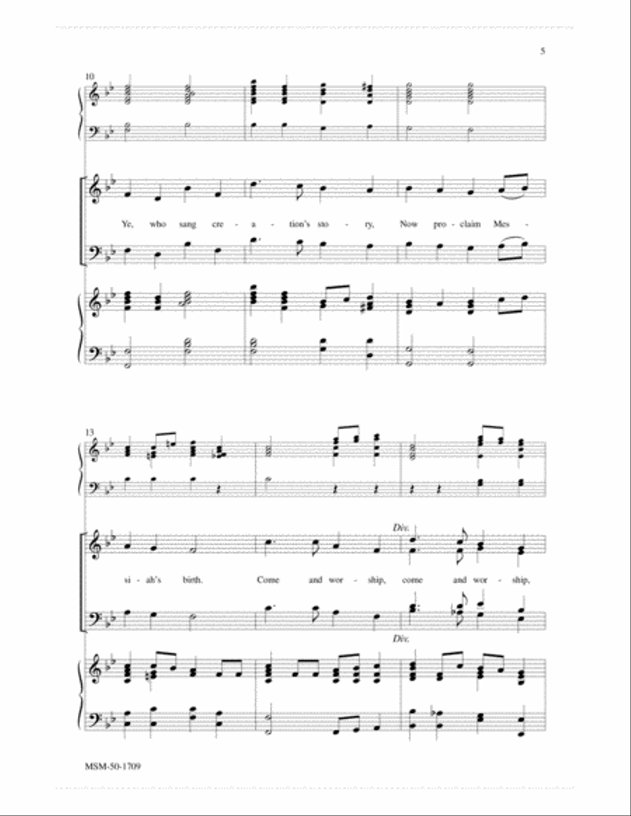 Angels, from the Realms of Glory (Choral Score) image number null