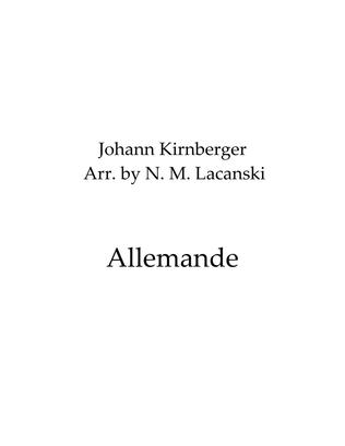 Book cover for Allemande