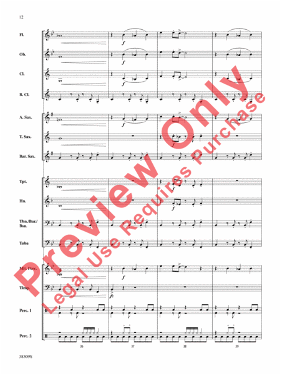 Dune Buggy Concert Band scores gallery preview page 12