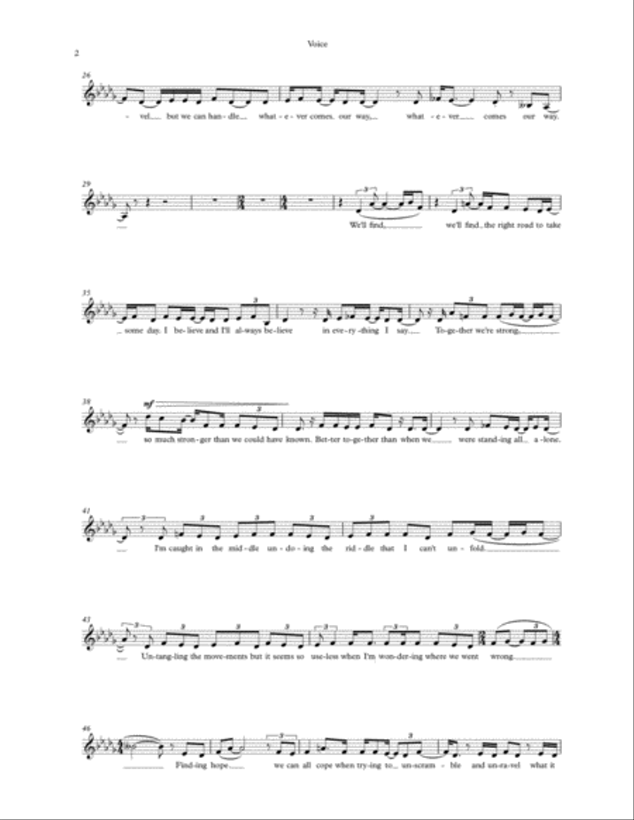 Finding Hope - Voice Voice Solo scores gallery preview page 2