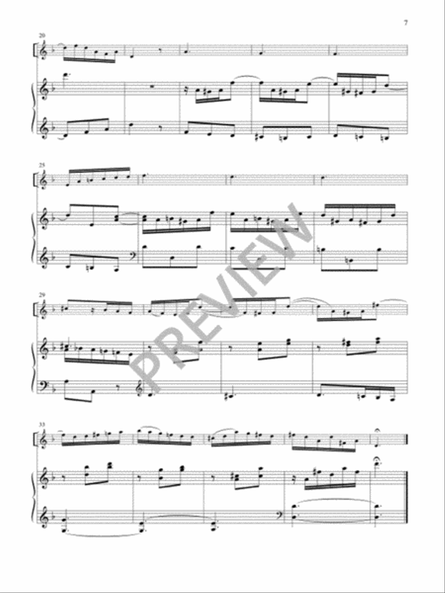 Variations on The Coventry Carol Flute scores gallery preview page 9