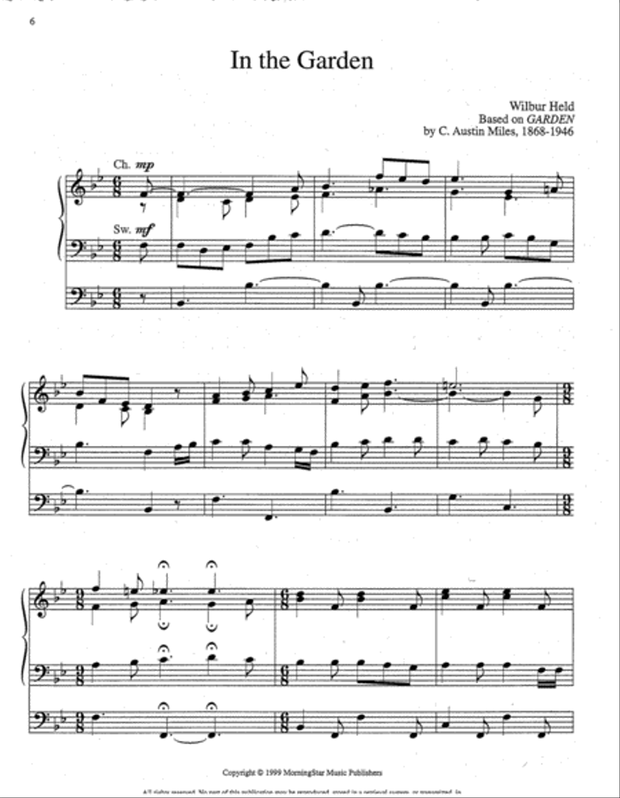 Six Gospel Hymn Preludes Organ scores gallery preview page 2