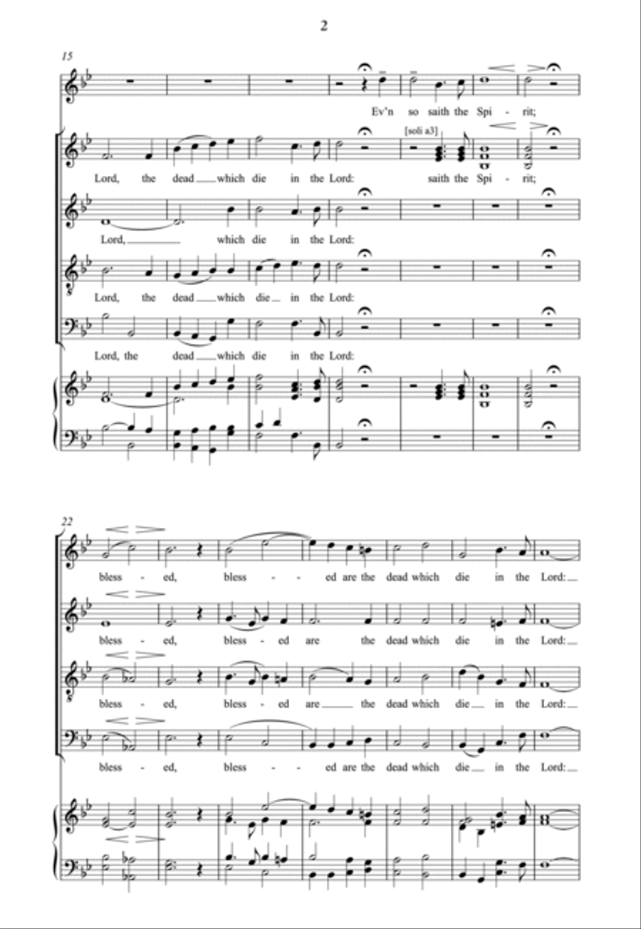 I heard a voice from heaven 4-Part scores gallery preview page 2