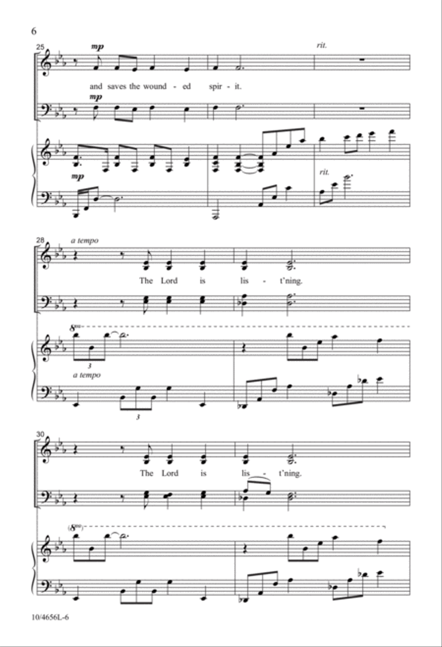 The Lord Is Listening The Lord Is Listening 4-Part scores gallery preview page 6