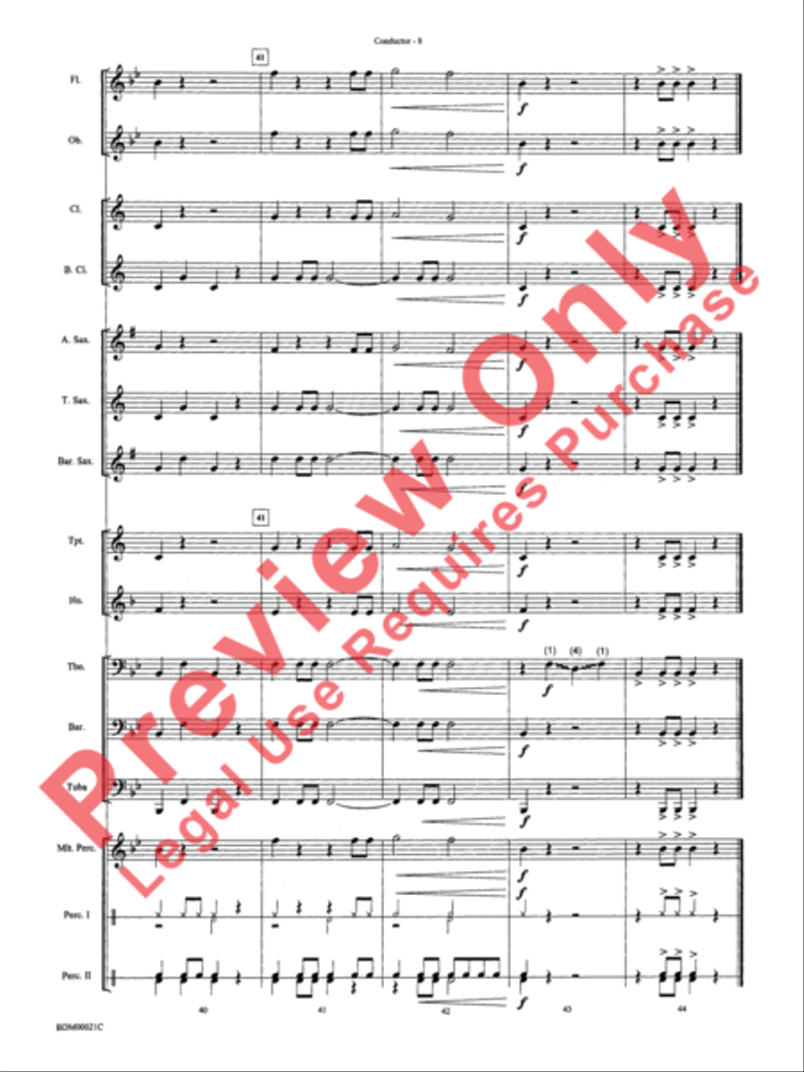 Slip and Slide Concert Band scores gallery preview page 11