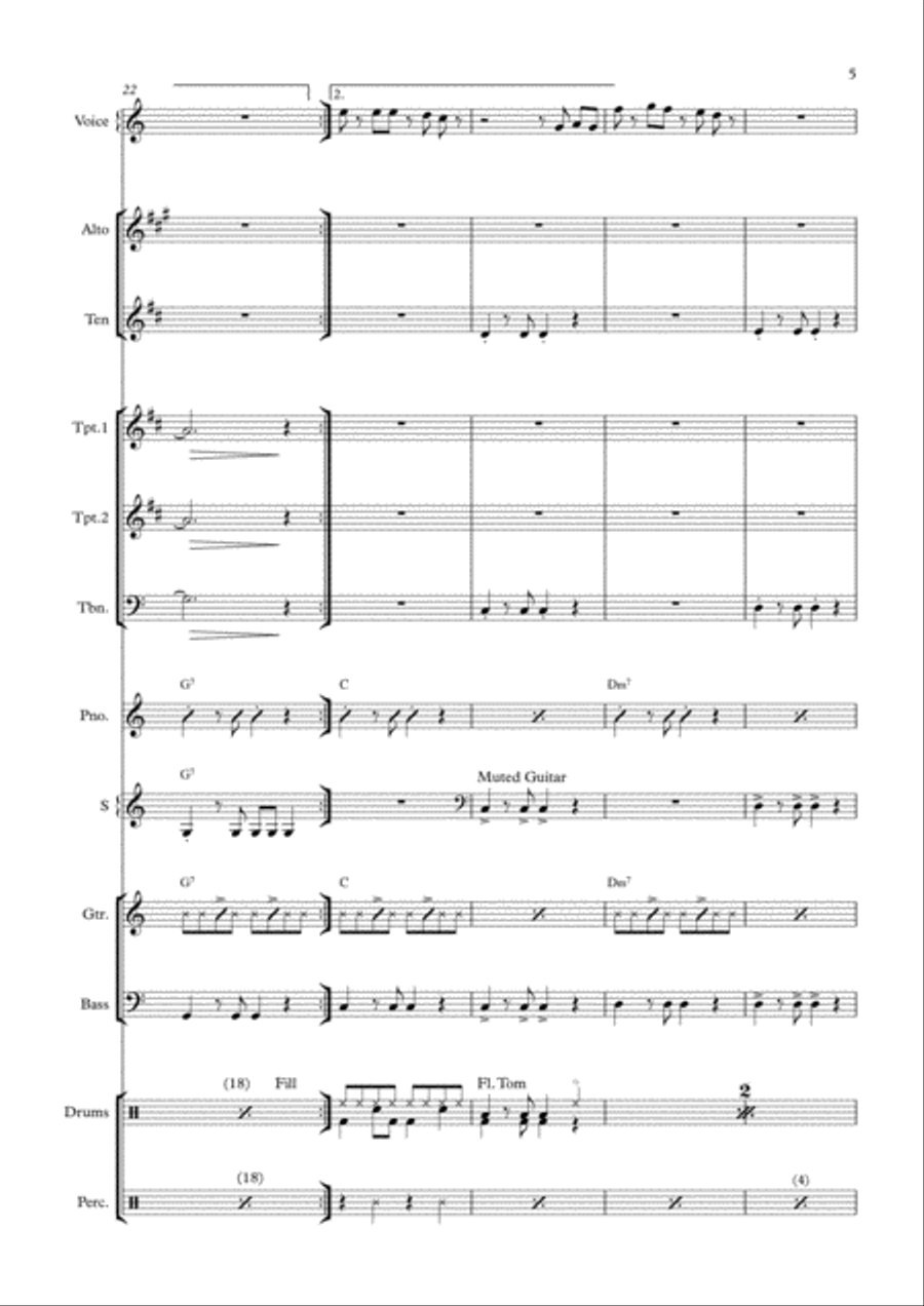 It's Not Unusual Saxophone scores gallery preview page 5