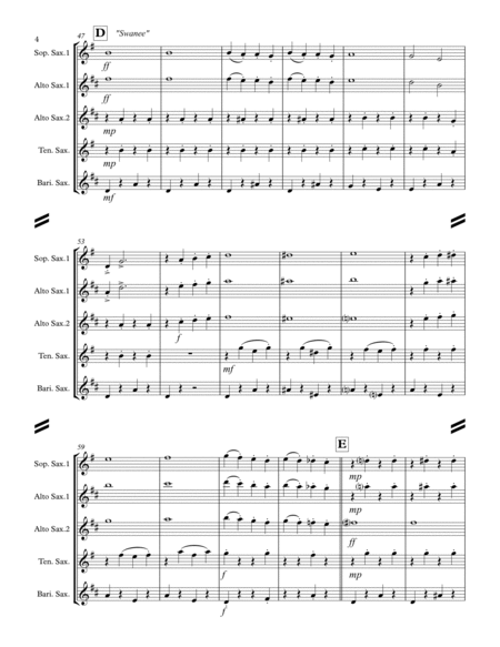 Gershwin Medley (for Saxophone Quartet SATB or AATB) image number null