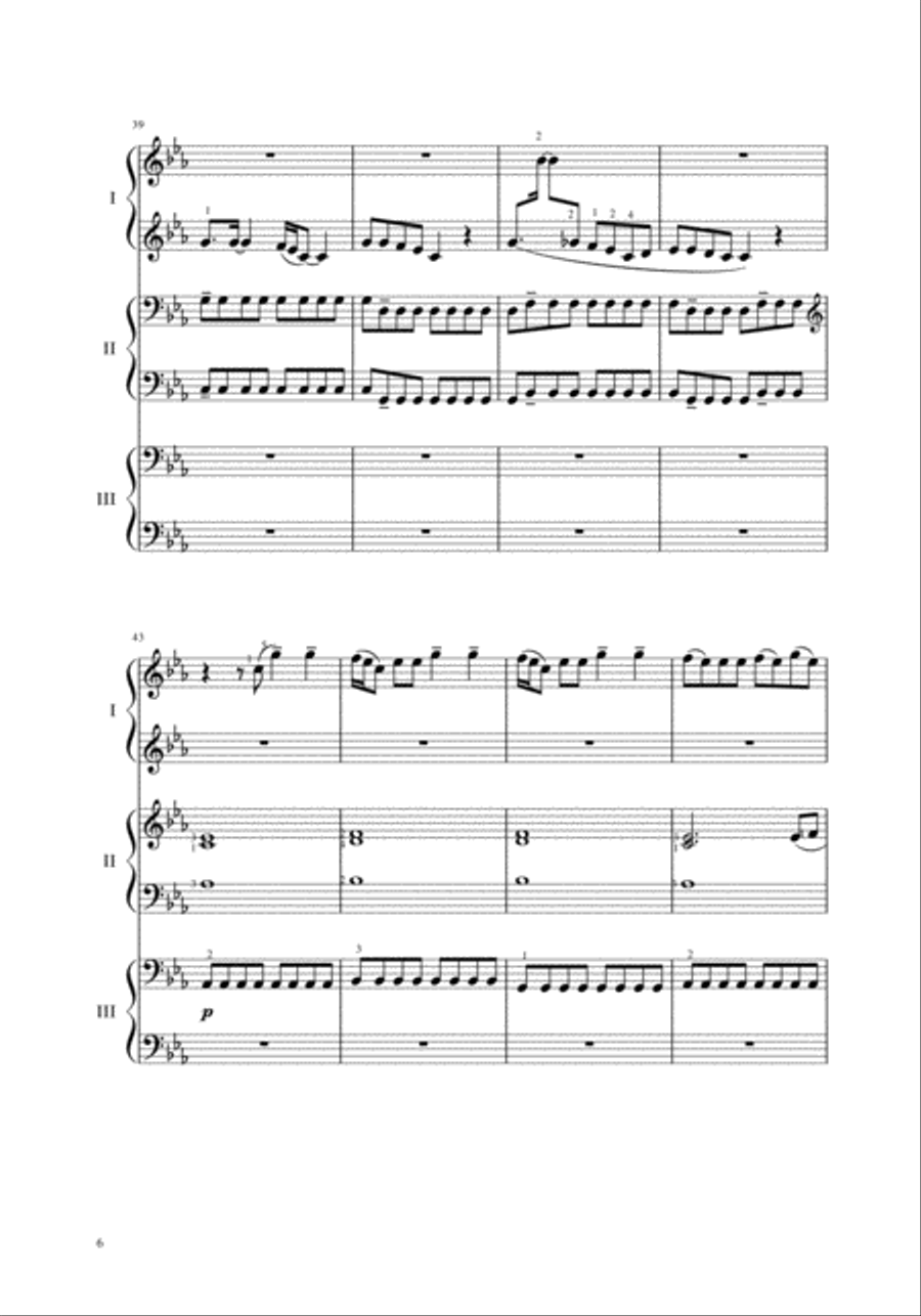 Rolling In The Deep Easy Piano scores gallery preview page 6