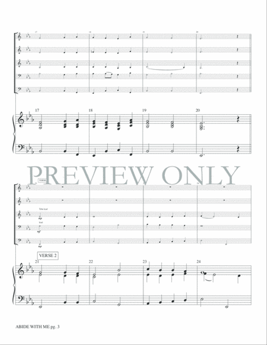 Abide with Me Abide with Me Brass Ensemble scores gallery preview page 5