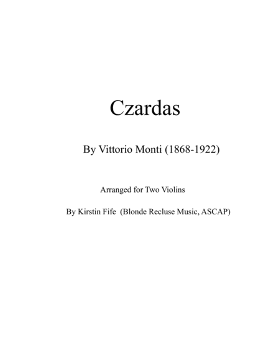 Czardas String Duet scores gallery preview page 1