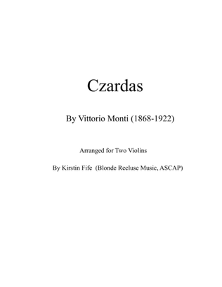 Book cover for Czardas