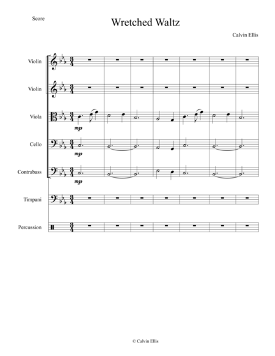 Wretched Waltz Wretched Waltz String Orchestra scores gallery preview page 1