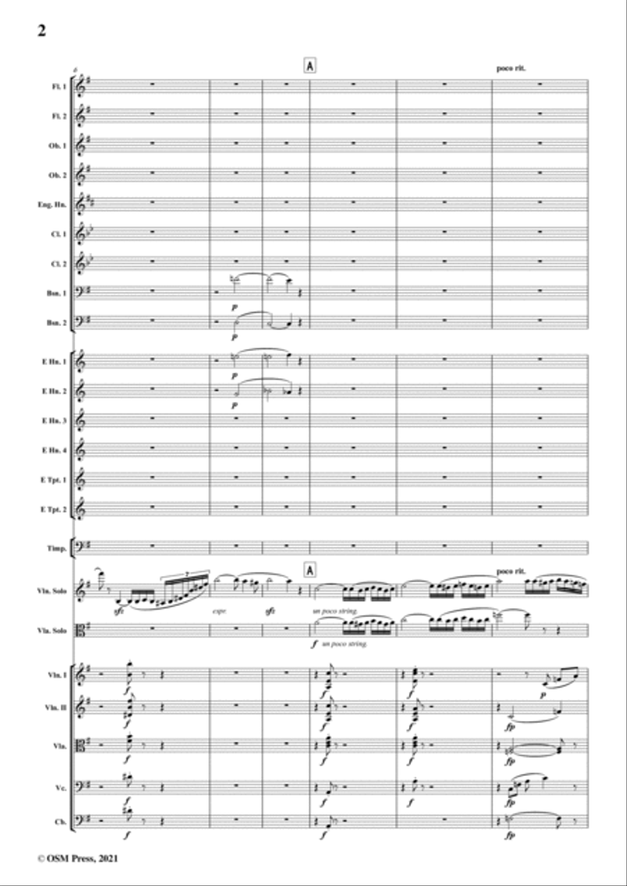 Double Concerto in e minor,Op.88,for Violin,Viola and Orchestra String Orchestra scores gallery preview page 4