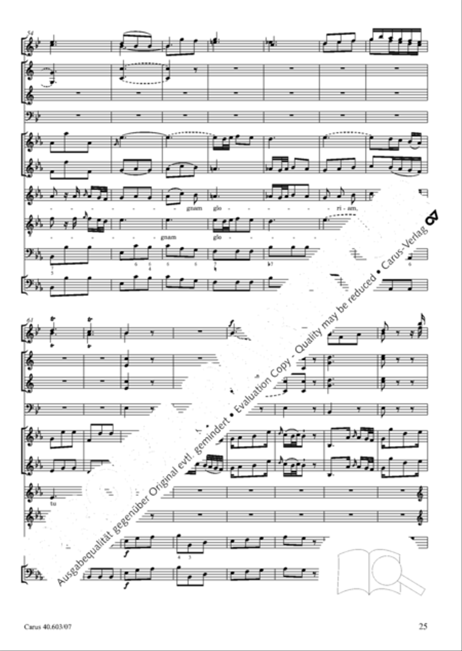 Grosse Orgelsolomesse in Es 4-Part scores gallery preview page 38