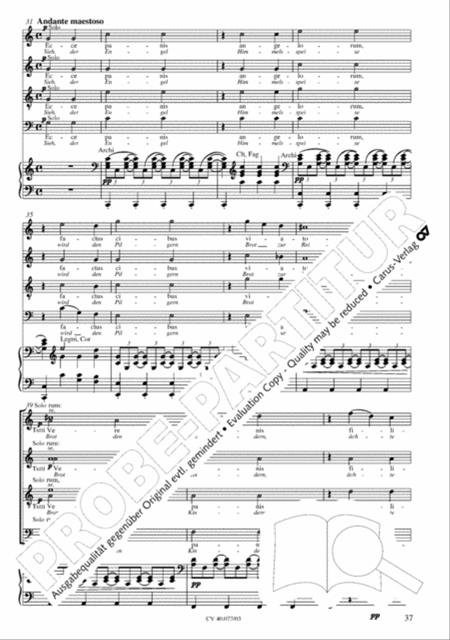 Lauda Sion 4-Part scores gallery preview page 42