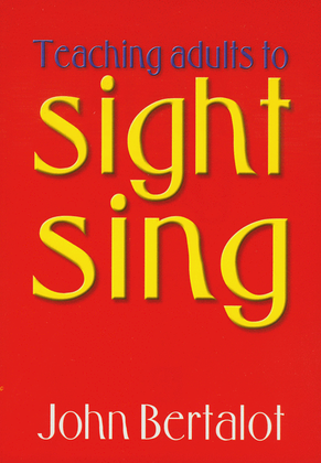Book cover for Teaching adults to sight-sing
