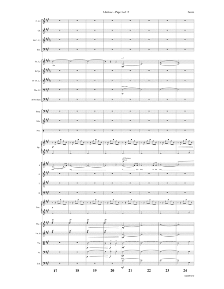 I Believe Set of Parts scores gallery preview page 4